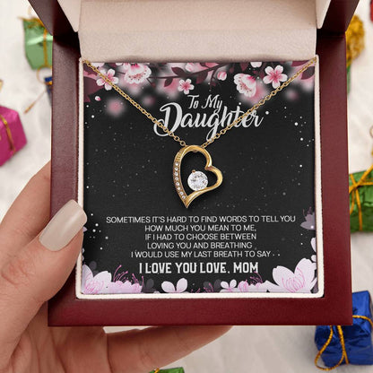 Daughter Gift From Mom To Daughter Bracelet For Daughter Gift For Daughter From Mom Daughter Gift From Dad To Daughter Birthday Forever Love Necklace