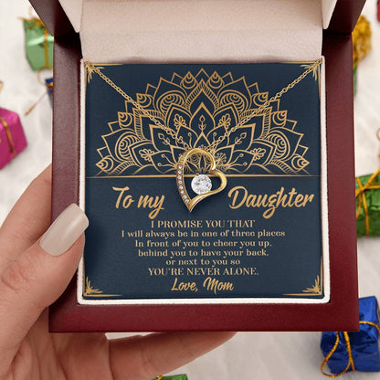 You're Never Alone Great Gift For Daughter 1 Forever Love Necklace