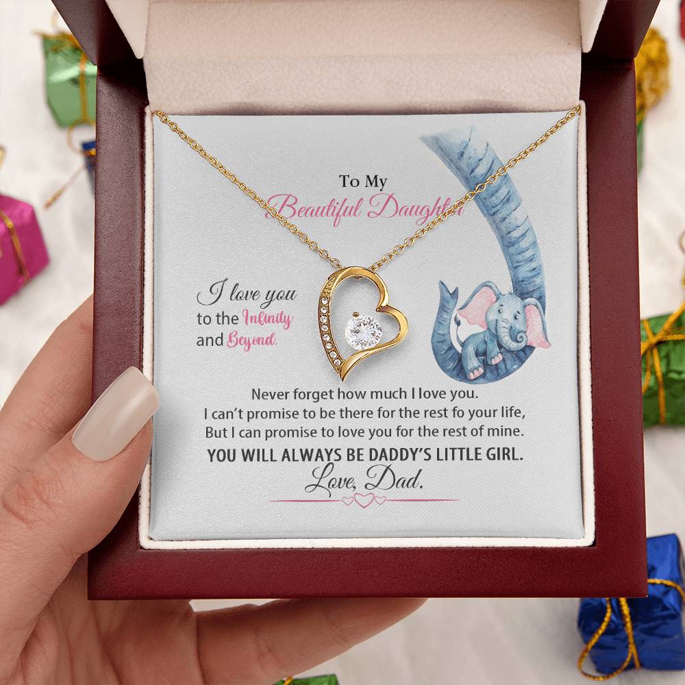 Dad To Daughter Forever Love Necklace