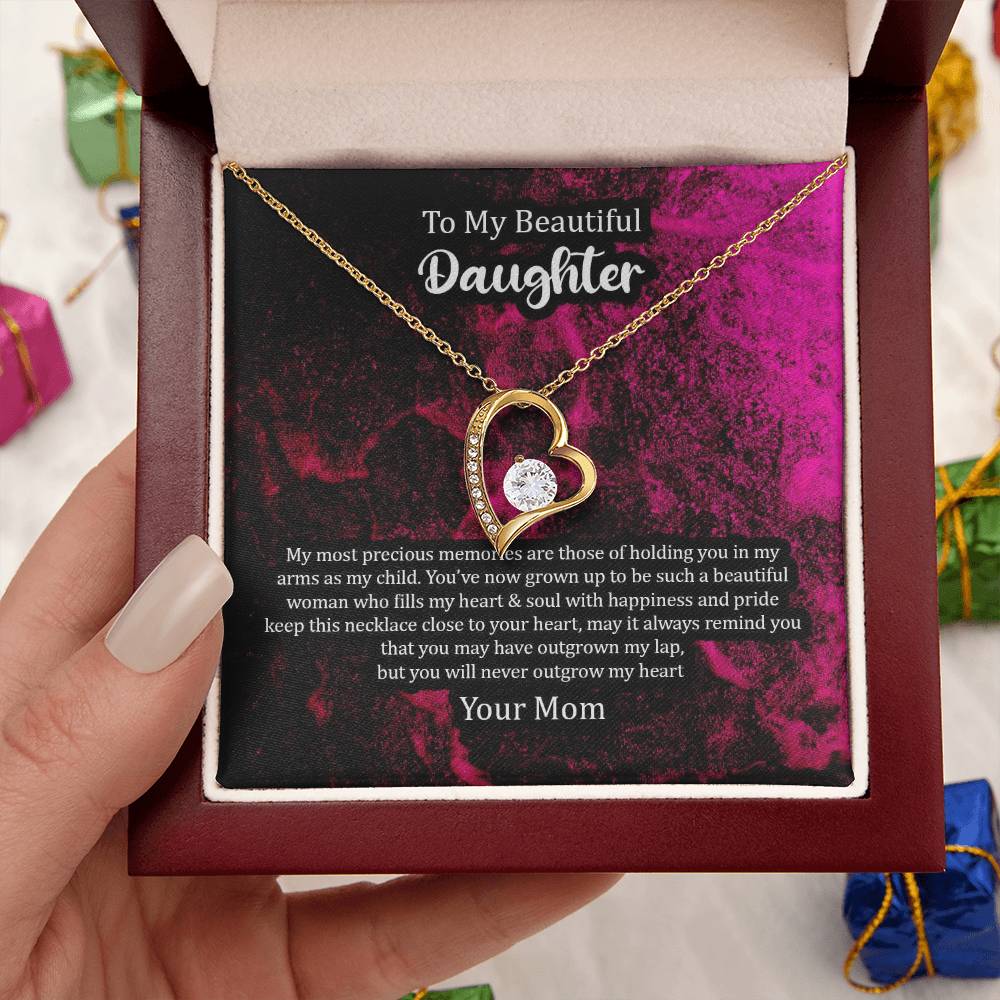 Daughter Necklace To Daughter From Mom Daughter Inspirational Giftdaughter Necklace Gift For Daughter Forever Love Necklace