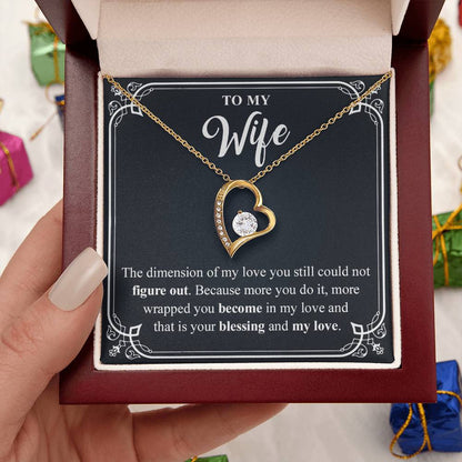 To My Wife 4 Forever Love Necklace
