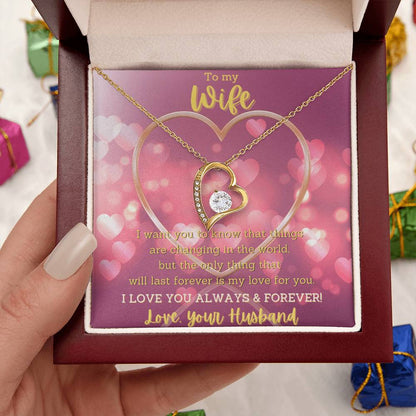 Evernity Heart Necklace Forever Love Necklace