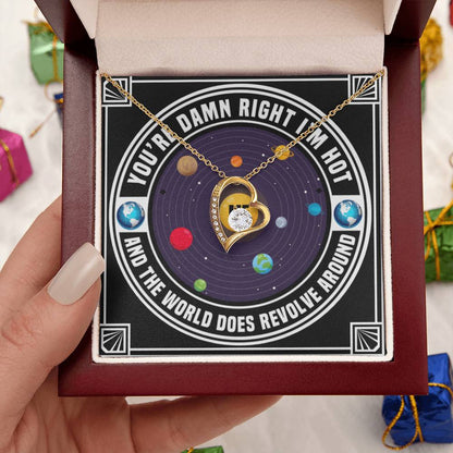 Yes I Know I’m Hot Forever Love Necklace