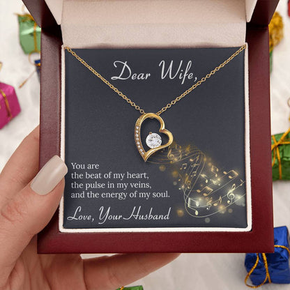 To My Wife Necklace Anniversary Gift For Wife Birthday Gift For Wife Gift For Wife Necklace For Wife Gift For Wife Birthday 1 Forever Love Necklace