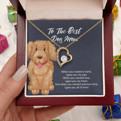 To The Best Dog Mom 1 Forever Love Necklace