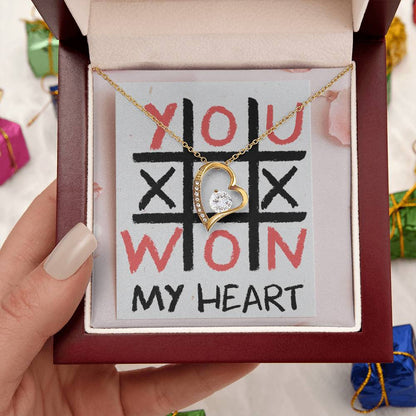 Xoxo Won My Heart Forever Love Necklace