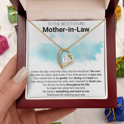 Gift For Future Motherinlaw Future Mother In Law Necklace Future Mother In Law Gift Mother Of The Groom Forever Love Necklace