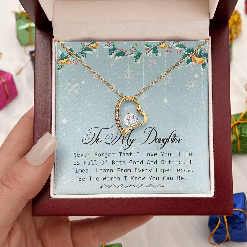 Daughter Gift Necklace Daughter Gift From Mom Daughter Birthday Gift Daughter Necklace Daughter Gift To My Daughter Forever Love Necklace