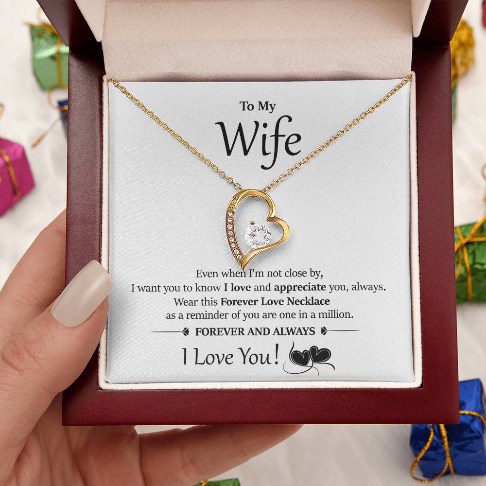 Beautiful Surprise Your Wife With This Gorgeous Gift Today! Forever Love Necklace