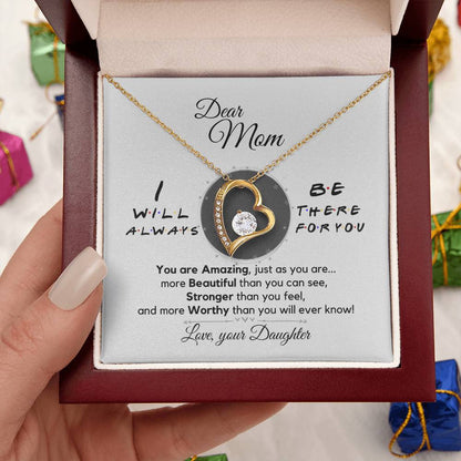 Dear Mom Always There For You Necklace Forever Love Necklace