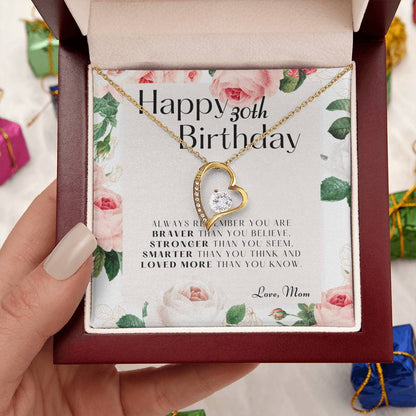 30th Birthday Gifts For Daughter Gift For Daughter From Mom Daughter Mother Necklace Daughter Gift From Mommy 1 Forever Love Necklace