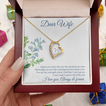Dear Wife I Love You Always & Forever Forever Love Necklace