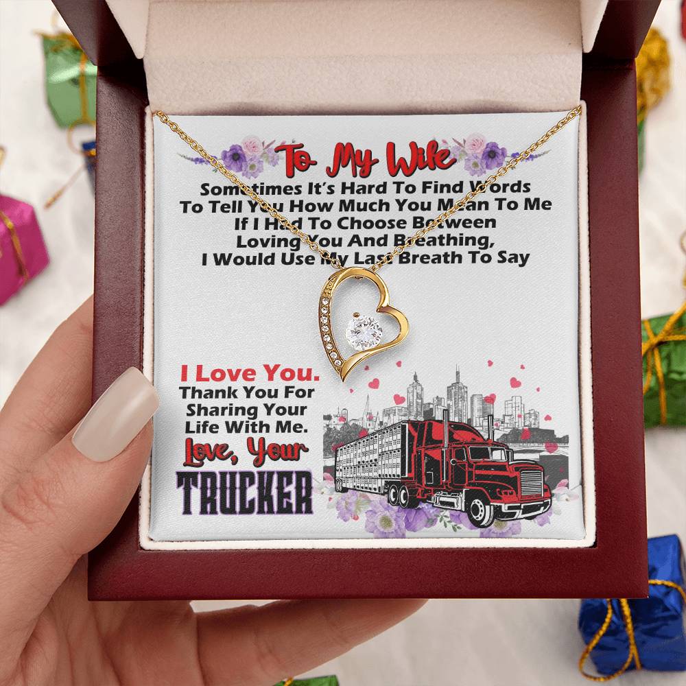 Trucker's Wife 2 1 1 Forever Love Necklace