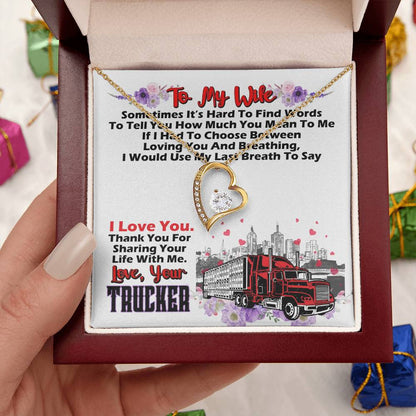 Trucker's Wife 2 1 1 Forever Love Necklace