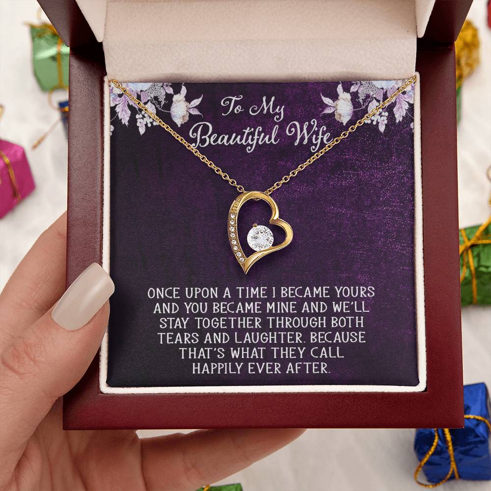 Forever Love Necklace For Wife With Free Message Card 1 Forever Love Necklace