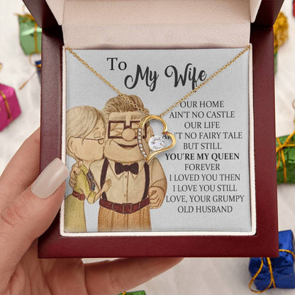 To My Wife Mother's Day Gift From Husband Romantic Valentines Gift For Wife Valentine's Day For Wife Forever Love Necklace