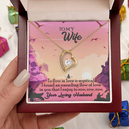 To My Wife Diamond Necklace Anniversary Gift For Wife Gift For Wife Necklace For Wife Birthday Gift For Wife Diamond Necklace For Forever Love Necklace