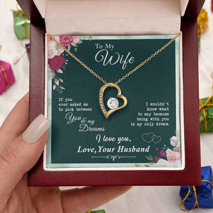 Almost Gone To My Wife Being With You Is My Only Dream Heart Necklace 1 Forever Love Necklace