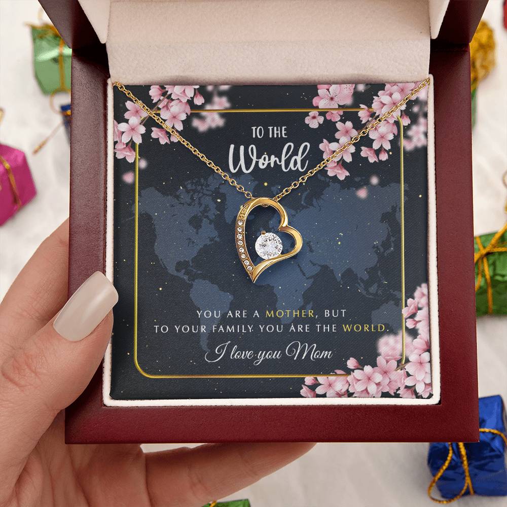 To The World  Necklace Forever Love Necklace