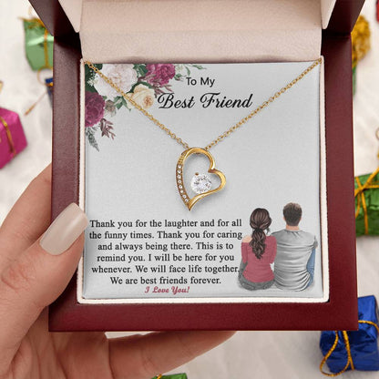 Gift For Best Friend From Boyfriend Friend Necklace 1 Forever Love Necklace