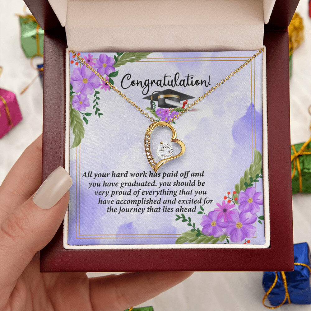 Congratulations I Am So Proud Of You Birthstone Necklace Graduation Gift Necklace Graduation Forever Love Necklace