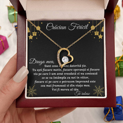 Cr?ciun Fericit Draga Meacadou Pentru Iubit? Sau So?ie 1 Forever Love Necklace