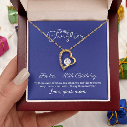 Gift For Daughter From Mom Daughter Mother Necklace Daughter Gift From Mommy To My Daughter Daughters Birthday Forever Love Necklace