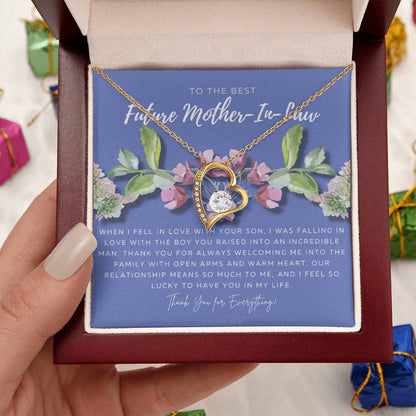 Future Mother In Law Gift Mom In Law Jewelry Mother's Day Gift For Motherinlaw Gift For Mother In Law Motherinlaw Necklace Forever Love Necklace
