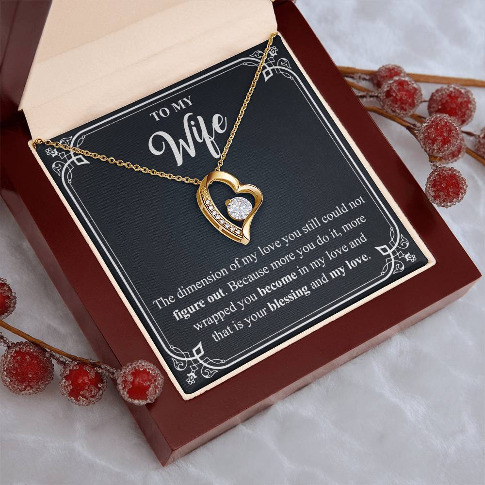 To My Wife 4 Forever Love Necklace