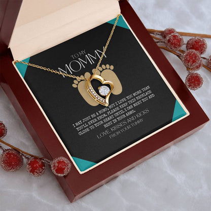 Baby Shower Gift New Mommy Necklace Pregnant Wife Gift To My Mommy I May Just Be A Bump But I Love You More Than You Ever Know To Mummy Forever Love Necklace