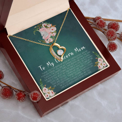 Customize Gift To My Mom Necklace Birthday Valentines Gift To My Mother Mom Necklace To My Mom Necklace To My Mom Mom Birthday Card Forever Love Necklace