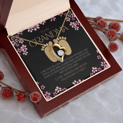 First Time Grandma Gifts Mothers Day Gift New Grandma Necklace I May Just Be A Bump But I Love You More Than You Ever Know Forever Love Necklace