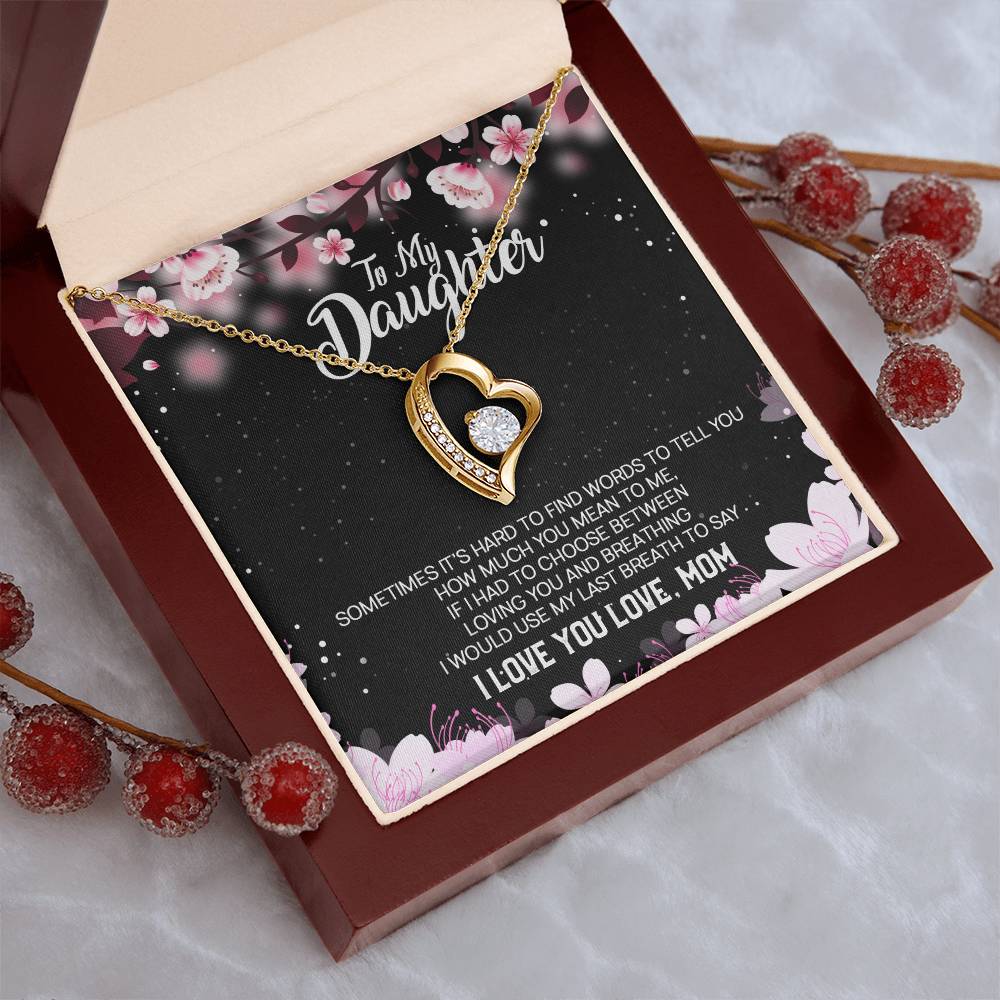Daughter Gift From Mom To Daughter Bracelet For Daughter Gift For Daughter From Mom Daughter Gift From Dad To Daughter Birthday Forever Love Necklace