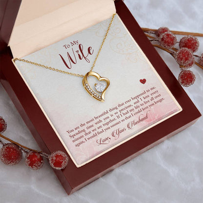 To My Wife If Had My Life To Live All Over Again Necklace 1 Forever Love Necklace