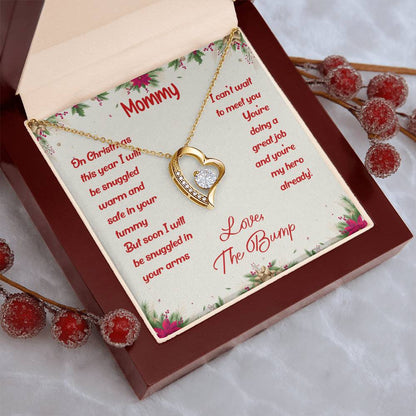 First Christmas Necklace New Mom Mother's Day Gift First Time Mom Gift New Mom Gift Jewelry Gift For New Mom Necklace Forever Love Necklace