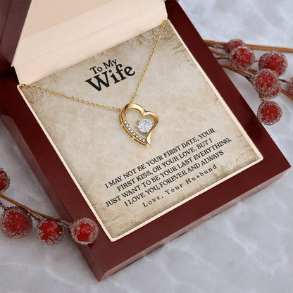 To My Wife Last Everything Forever Love Necklace