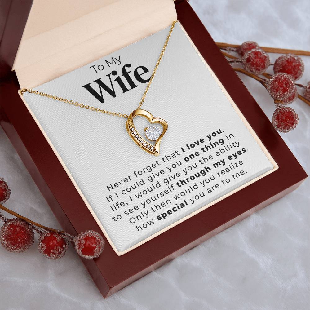 To My Wife One Thing In Life Necklace 1 Forever Love Necklace