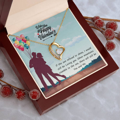 Valentines Day Necklace Gift For Girlfriend And Wife Perfect Love Gift Forever Love Necklace
