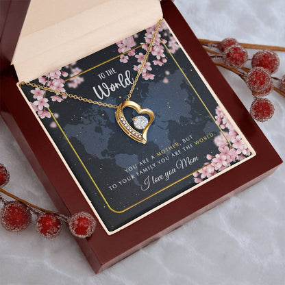 To The World  Necklace Forever Love Necklace