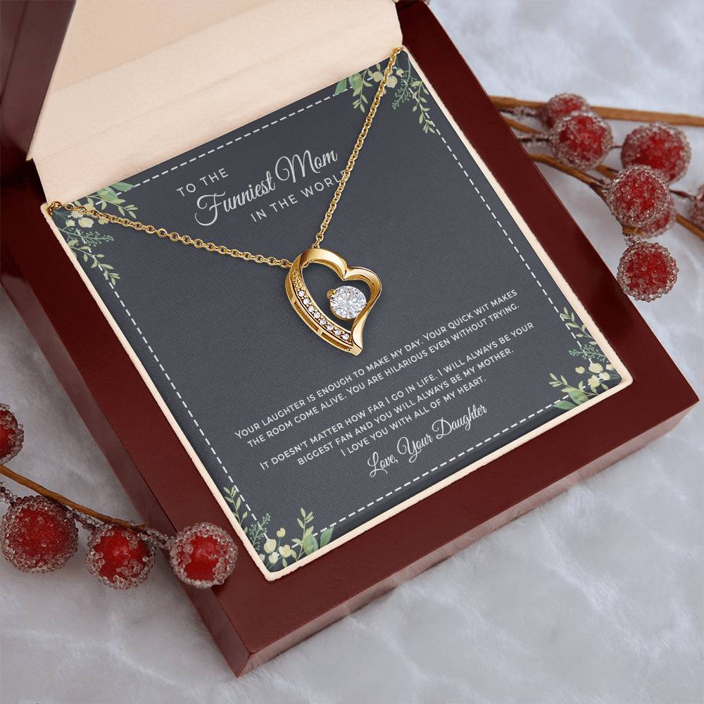 To The Funniest Mom Forever Love Forever Love Necklace