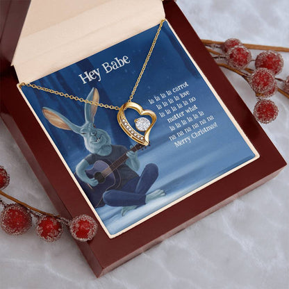 Funny Christmas Gift For Wife Girlfriend Forever Love Necklace