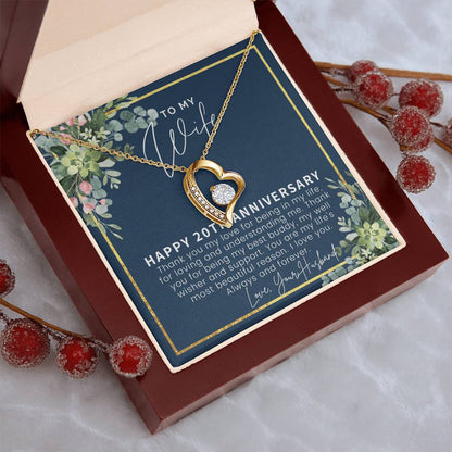 20th Anniversary Gift For Wife 20 Year Anniversary Gifts 20th Wedding Anniversary Gift Ideas 20 Year Anniversary Gift For Forever Love Necklace