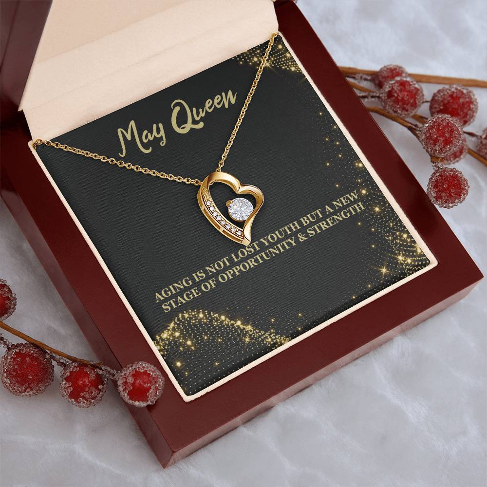 Born May Birthday Gift Forever Love Necklace