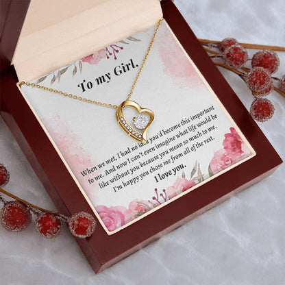 Valentine's Gift For Girlfriend I Can't Even Imagine What Life Would Be Like Without You Forever Love Necklace