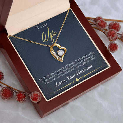 To My Wife Hundred Lifetimes Forever Love 1 Forever Love Necklace