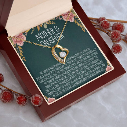 Forever Love Necklace Mothers Day Gift From Daughter Mother Daughter Customize Necklace Gifts For Mom Mom Necklace Birthday Gift Forever Love Necklace
