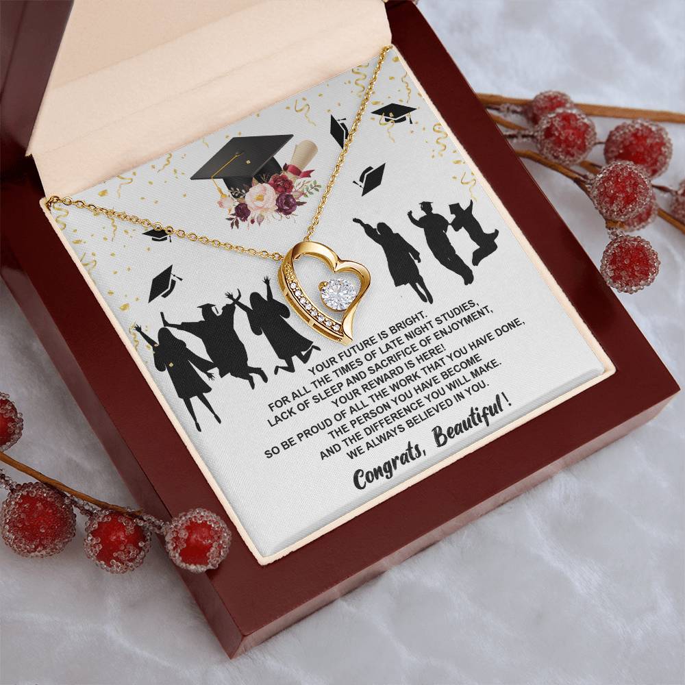 Class Of 2022 Graduation Necklace For Her Dad To Daughter Necklace Jewelry Gift Love Dad To Daughter Necklace Dad Anniversary Gift Forever Love Necklace