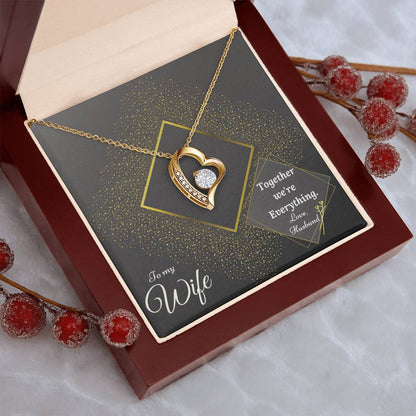 Forever Love Necklace Luxury Gold & Together We're Collection Gift For Wife From Husband 1 Forever Love Necklace