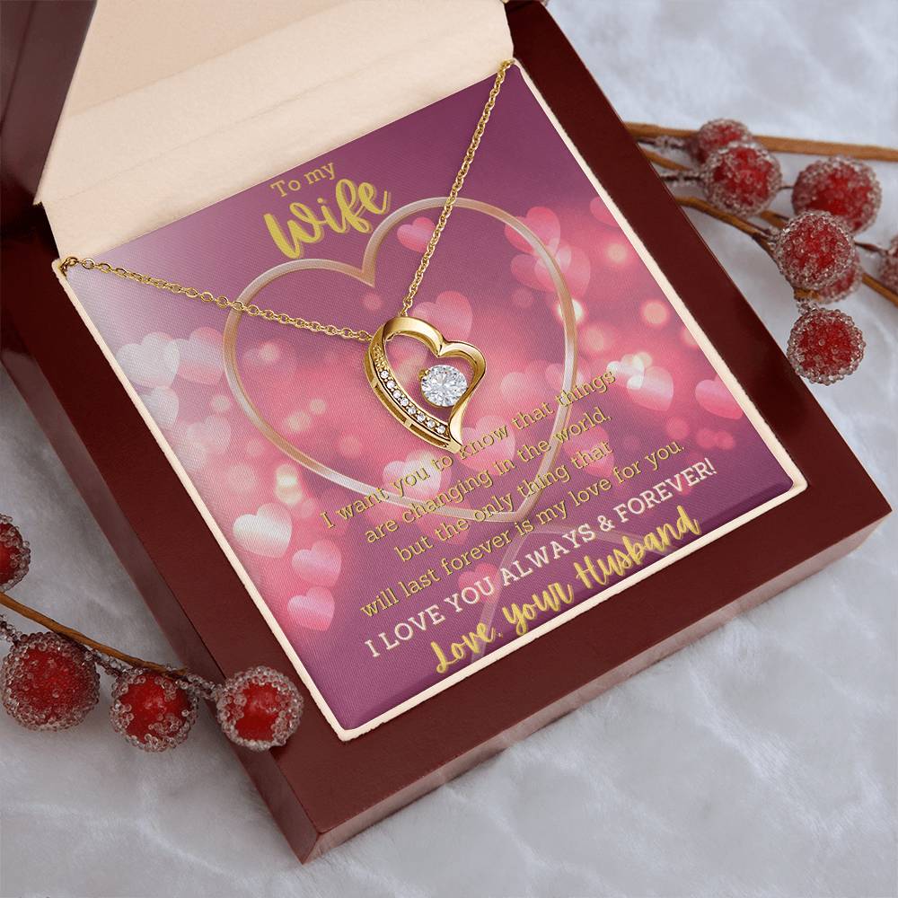 Evernity Heart Necklace Forever Love Necklace