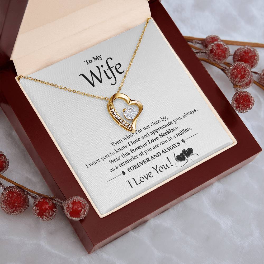 Beautiful Surprise Your Wife With This Gorgeous Gift Today! Forever Love Necklace